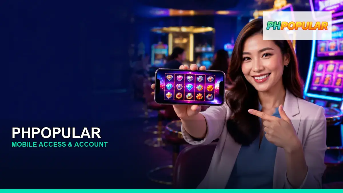 PHPOPULAR mobile account access guide for Philippine players